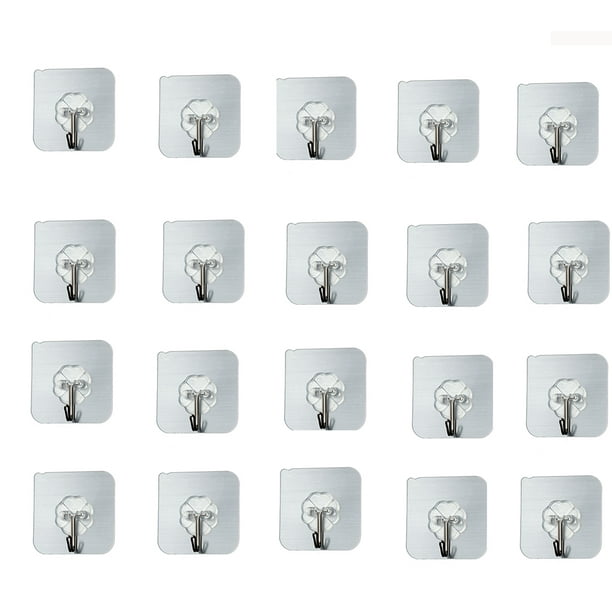 Colgar Cuadros 30Pcs Ganchos Adhesivos Gancho De Pared Ganchos