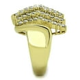 thumbnail image 4 of Womens Gold Ring 316L Stainless Steel Anillo Color Oro Para Mujer Ninas Acero Inoxidable with AAA Grade CZ in Clear Ahinoam, 4 of 4