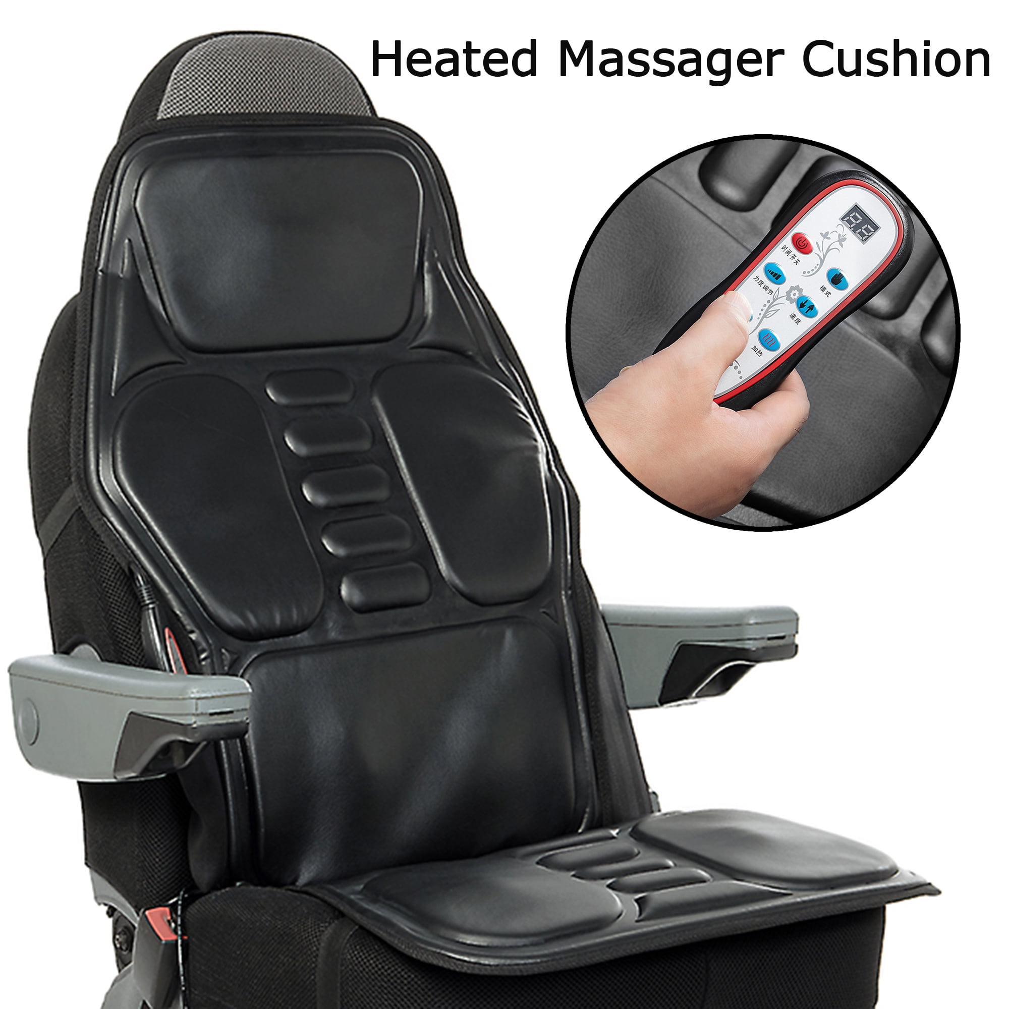 Heated Car Massager Back Massager Heat Mat Seat Cushion 3