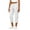 White, variant on Womens Linen Pants Warm Weather high waist wide cuff textured fabric lounge wear comfortable for Casual Sports wear White L