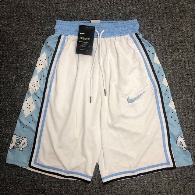 * Pantalones Cortos Para Hombre De Baloncesto Americano De Entrenamiento Sueltos 2021 Nuevo Estilo NCAA North Carolina Blue University Bordado Gao Jiahui unisex