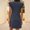 Navy, variant on Summer Women's Casual Beach Dress Loose Fit Deep V Neck Mini Dress With Ruffled Sleeves For Relaxed Style Womens Dresses Casual Summer Midi Length Sleeveless Summer Dress Sleeveless Knee Length Dress