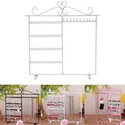 Earrings Necklace Ear Studs Jewelry Display Rack Metal Stand Organizer Holder