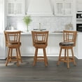 thumbnail image 6 of Hillsdale Furniture Fairfox Wood Counter Height Swivel Stool, Oak, 6 of 15