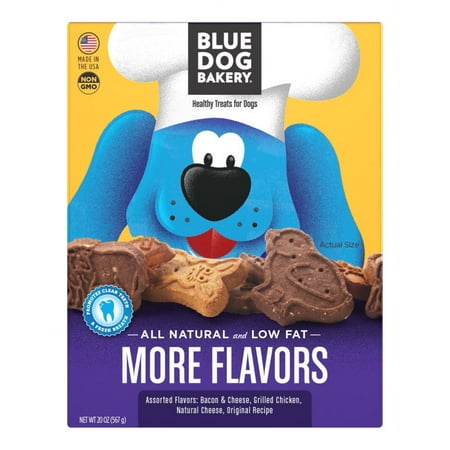 (2 Pack) Blue Dog Bakery Healthy Treats for Dogs More Flavors, 20.0 oz