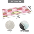 thumbnail image 6 of WOBOGO Strawberry Frog Pattern Carpet 39x20in Kitchen Bathroom Plush Absorbent Non-Slip Floor Mat, 6 of 8