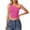 Hot Pink, variant on One Shoulder Tank Tops for Women Double Lined Sleeveless Slim Fit Cropped Tee Shirt Y2k Tops White M