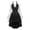 Black, variant on Black Corset Dress Skirt 3 Pieces Set Women Steampunk Gothic Punk Bustier Pirate Costume Plus Size 3XL