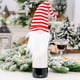 thumbnail image 4 of Fundas para botellas de vino navideñas, paquete de 4, gnomos hechos a mano, adornos decorativos para mesas de Navidad, Año Nuevo, fiestas, regalos, 4 of 7