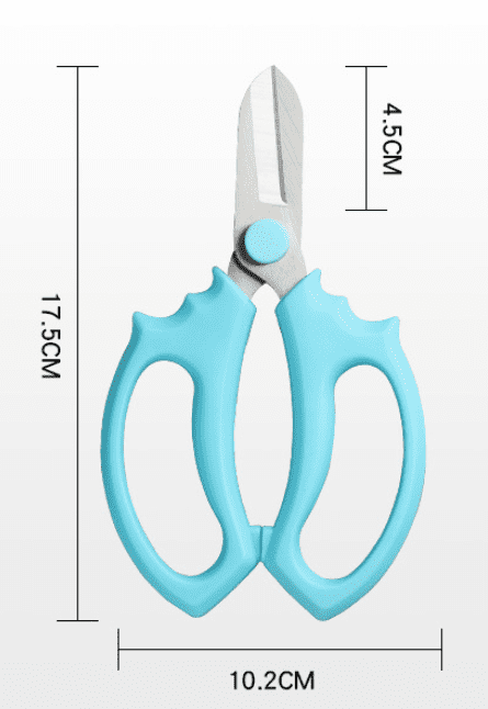 2 PCS Top Grower Curved Blade Trimming Scissors Titanium Coating Pruning Shears 