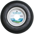 thumbnail image 1 of MARASTAR 4.80/8 Inch LRB Bias Trailer Tire Mounted on White Solid 4 Lug Wheel, 1 of 5