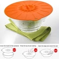 thumbnail image 4 of YOPTOP Couvercles à Succion en Silicone, 5 Tailles Couvercle Alimentaire Coloré, Couvercles Réutilisables Résistants à la Chaleur pour Micro-Ondes, Tasses, Bols, Assiettes, Casseroles, Poêles, Cuisinière, Four, Frigo, Sans BPA, 4 of 5