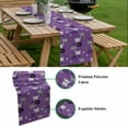 thumbnail image 5 of Purple Halloween Table Runner - 36 Inch Long, Kitchen Dining Table Runner Dresser Scarves, Cat Bat Ghost Pumpkins Farmhouse Decor for Coffee Tables Wedding Party Banquet, 5 of 7
