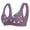 Purple, variant on Daiosportswear Daisy Bras for Older Women Floral Bra Wireless Front Closure Bras for Senior Pink L(L)