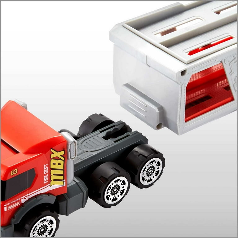 Matchbox Fire Rescue Hauler Playset with Detachable Cab, 1 Matchbox Fire Rescue Hauler Playset with Detachable Cab, 1