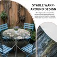 thumbnail image 2 of White Floral Round Tablecloth for 55-60 Inch Tables, Fitted Table Cover with Elastic Edge, Modern Farmhouse Oil Painting Plants Waterproof Outdoor Table Cloth Protector for Patio Garden Dinner Picnic, 2 of 9
