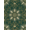 Green, Pattern 6, variant on Design&I 8'x10' Washable Area Rug Circle Ornate Scroll Border Dining Table Alfombra Round Vintage Refined for Living Room, Family Extra Large Skid-Resistant Low Profile