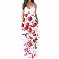 thumbnail image 2 of Lenago Robes Grande Taille pour Femmes Robe Longue Décontractée Grande Taille Imprimée Col Rond Poches Sans Manches Robes d'Été Plage en Liquidation, 2 of 9