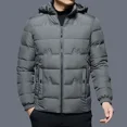 thumbnail image 3 of Chaquetas de plumas para hombre Abrigo acolchado con capucha para hombre Ropa de invierno Parkas Reseñas coreanas Muchos acolchados en promoción Ropa cálida de lujo, 3 of 5