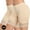 2Beige, variant on GERsome 1 Pack Women's Cotton Underwear Boxer Shorts Anti Chafing Bike Shorts Boyshorts Panties S-2XL