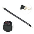 thumbnail image 3 of Unique Bargains 1 Pc Flower Pattern Light Gold Tone Hook Handbag Strap for Dating Black Nylon PU, 3 of 4