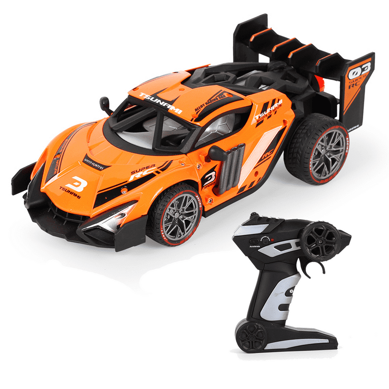 Drift Car, Auto RC Drift 1:24 2.4GHz 4WD ORANGE