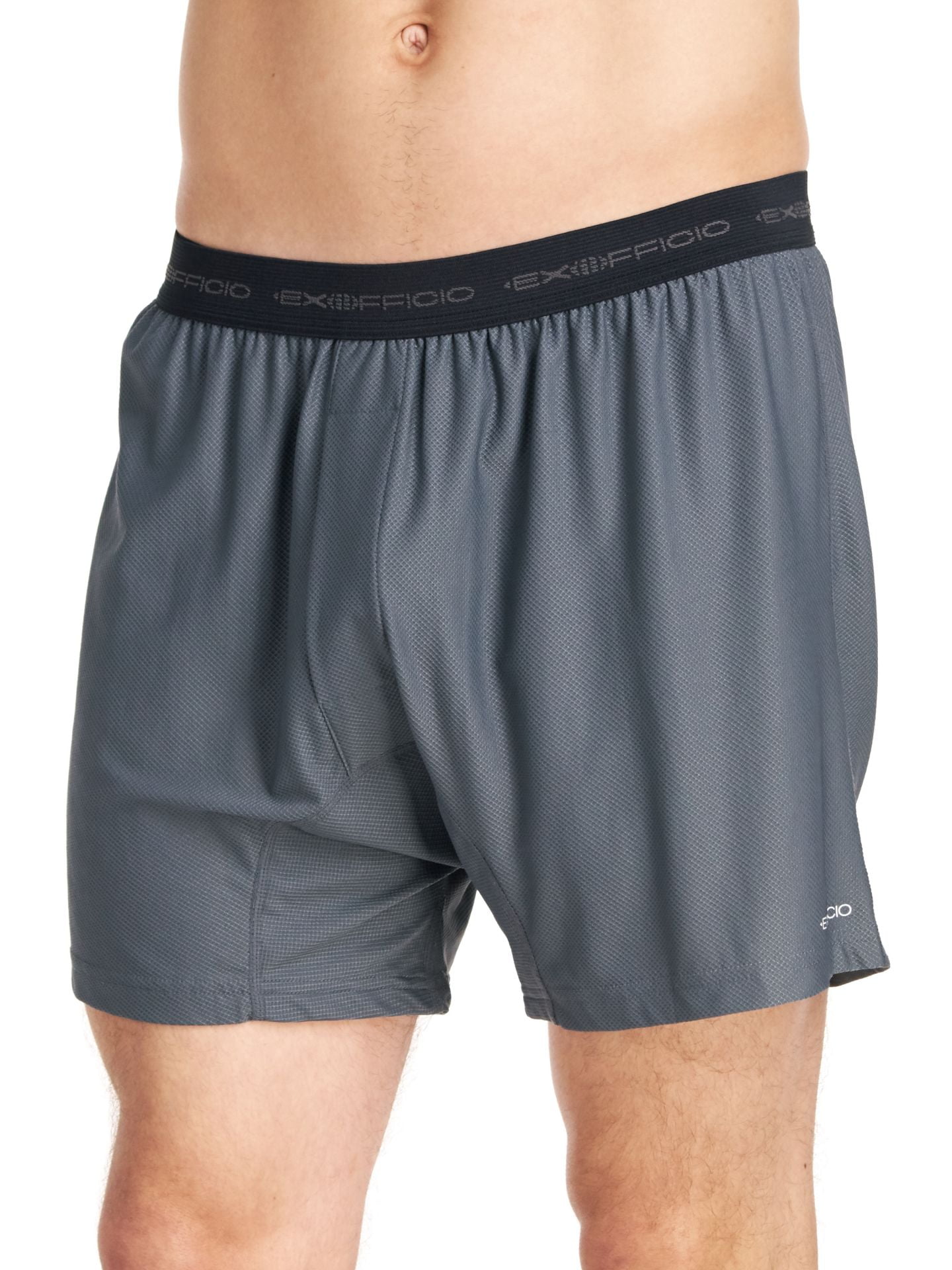 ExOfficio Mens Give-N-Go Boxer Brief,Charcoal,Large 