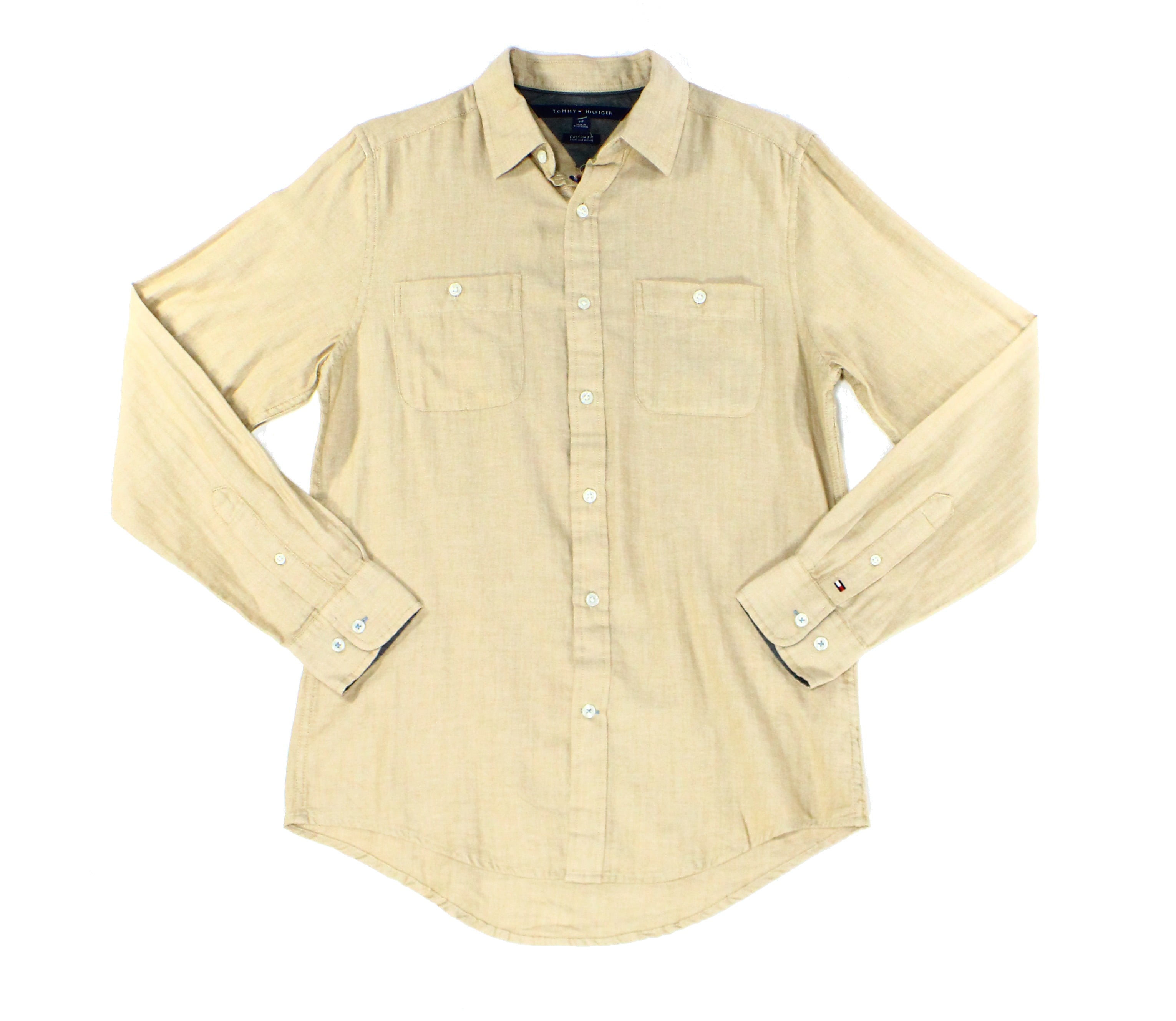 tommy hilfiger herringbone shirt