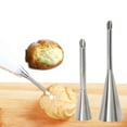 thumbnail image 1 of DALX 2PCS/Set Puff Cake Tip Pastry Cream Butter Stainless Steel Nozzle Decor Baking Piping Tube DIY Kitchen Home, 1 of 7