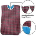 thumbnail image 4 of 3 Pack Adult Bibs With Crumb Catcher - Washable Adult Dining Bib, Large Adult, 4 of 5