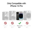 thumbnail image 6 of JETech Matte Case for iPhone 14 Pro 6.1-Inch, Shockproof Military Grade Drop Protection, Frosted Translucent Back Phone Cover, Anti-Fingerprint (Dark Green), 6 of 6