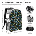 thumbnail image 4 of Zufioo Dinosaur Print Transparent Backpack, 16-inch PVC Waterproof Schoolbag, Suitable for Campus Work and Travel, Unisex, 4 of 7