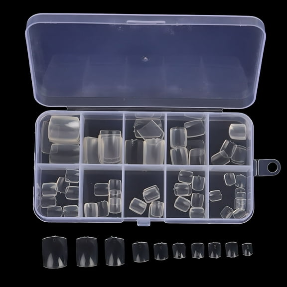 RAGUPEL 100Pcs Acrylic Toe False Nails Tips Foot Fake Manicure Art Decoration Toenails