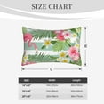 thumbnail image 6 of EasygdpTropical Flamingo Polyester Fiber Double-Sided Pillowcase,Super Soft,Comfortable And Luxurious Pillowcase,Not Easy To Break Or Deform- 16"X24", 6 of 9