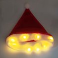 thumbnail image 3 of Coofit Christmas Santa Hat Festive LED Xmas Light up Hat Santa Claus Cap for Adult Kid, 3 of 10