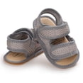 thumbnail image 5 of SOFMUO Baby Girls Boys Sandals Premium Soft Anti-Slip Rubber Sole Breathable Infant Summer Outdoor Water Shoes Toddler First Walkers(0-6 Months,Gray), 5 of 6