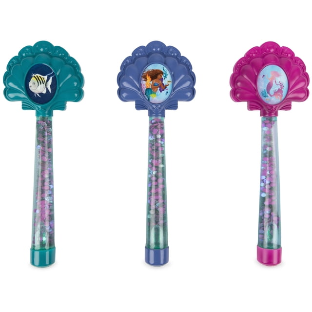 Varitas de buceo con purpurina Swimways The Little Mermaid de Diving Toys, paquete de 3
