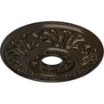 thumbnail image 3 of Ekena Millwork 18"OD x 3 1/2"ID x 1"P Valletta Ceiling Medallion (Fits Canopies up to 3 1/2"), Hand-Painted Stone Hearth Crackle, 3 of 6