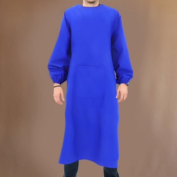 LABSERRON Waterproof Smock Blue Waterproof Cloth For Dishwashing 1Pcs