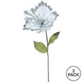 thumbnail image 3 of Vickerman OF160307 Silver Hibiscus Flower Stem, 23 & 8 in., 3 of 3