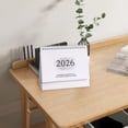 thumbnail image 6 of Small Desk Calendar, 2026 Minimalist Desk Calendar, Office Calendar, Aesthetic Desk Calendar, Cute Calendar, Beautiful Small Flip Desktop Calendar, Standing Spiral-Bound Monthly Planner 1Pcs, 6 of 9