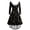 Black#2, variant on Homenesgenics Women Dress Long Sleeve Printed Furry V-Neck Draw Back Dress Womens Clothes under $8