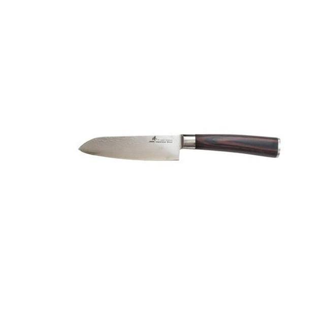 VG-10 Series Damascus 5 in. Pakkawood Handle Small Santoku Chef Knife