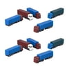 10 Pack Mini Painted Building Train Scale Sand Table Model