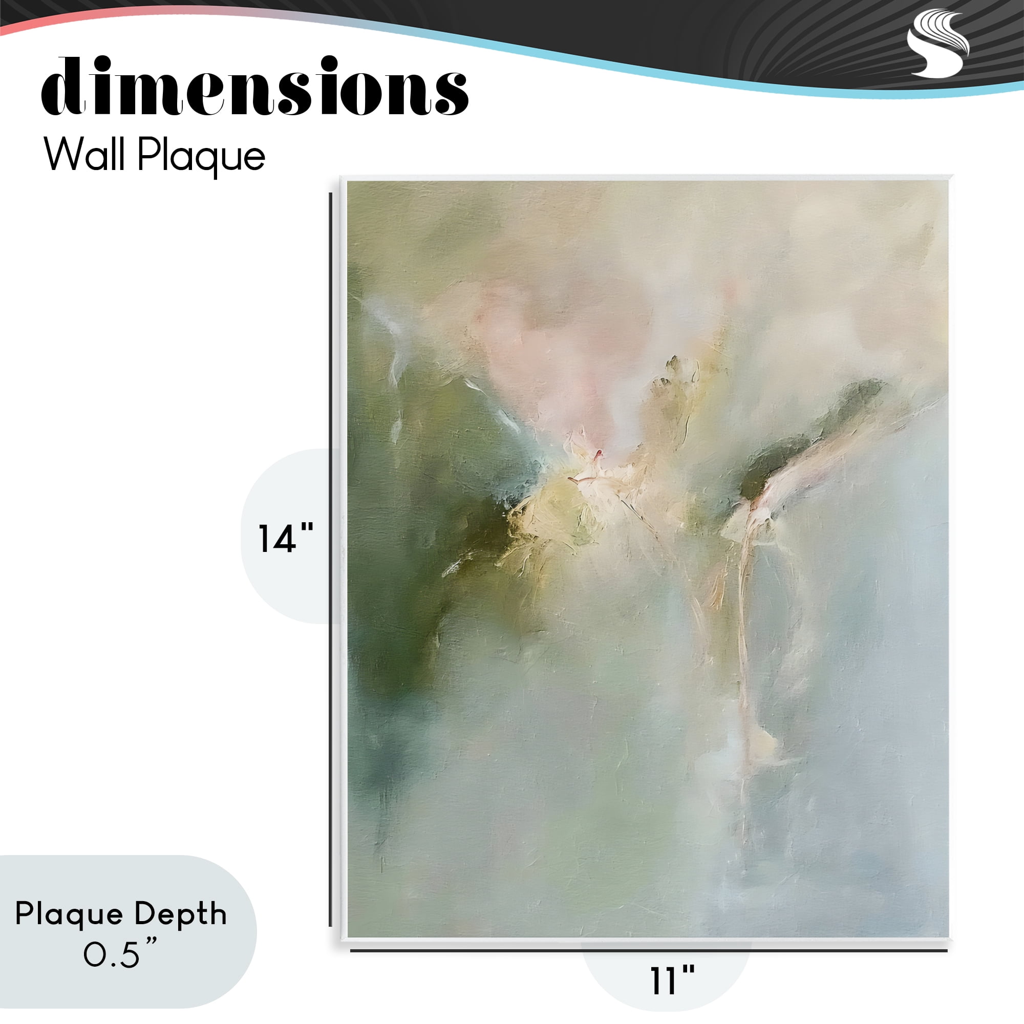 Stupell Industries Ethereal Brushwork Harmony Wall Plaque Art, design by Riley B