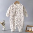 thumbnail image 2 of UAYOTSE Baby Bodysuit Long Sleeve Romper 3 6 9 12 18 24 Months Newborn Fall Winter Pajamas Preemie Infant Boys Girls Sleepers Loungewear,Sizes 12-18 Months, 2 of 5