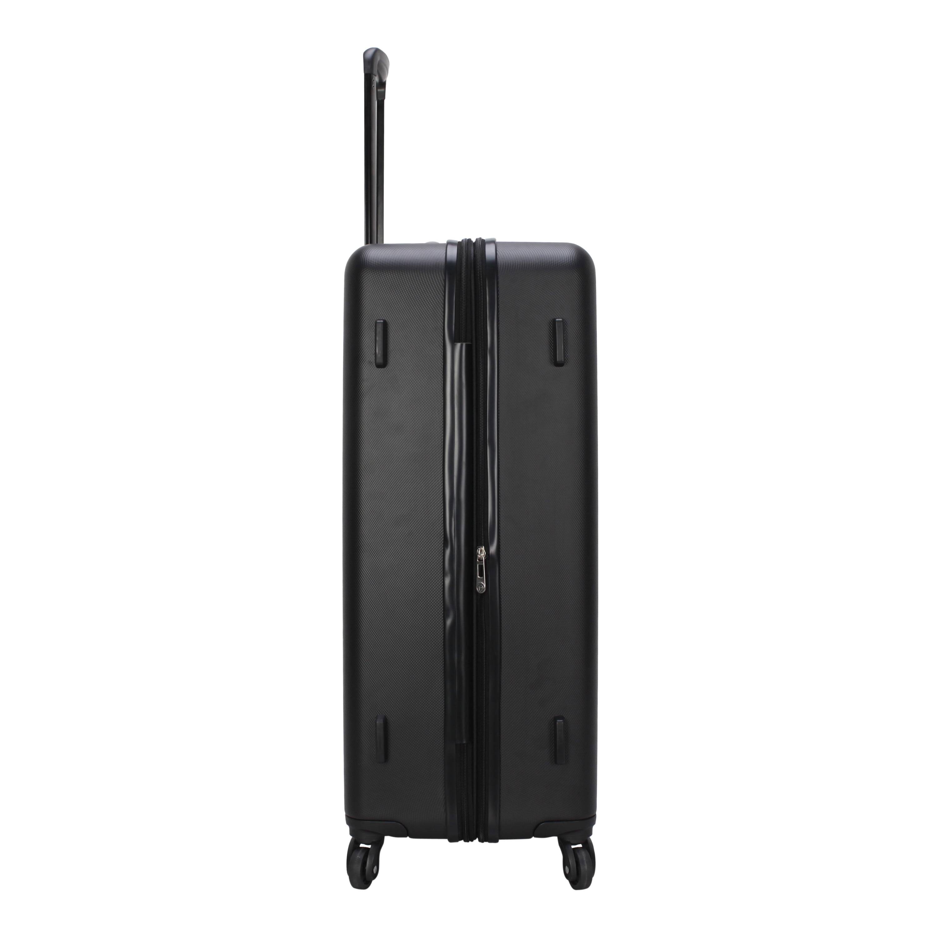 Protege 3-Pc Hardside Luggage Set, Includes 28 in Checked and 20 in Carry-on Luggage and 18 in Duffel, Black, All Ages