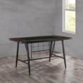 thumbnail image 4 of Topline Home Furnishings Counter Height Table with Glass Insert & Wine Rack, 4 of 4