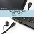 thumbnail image 4 of SideTrak USB-C to USB-C Cable & USB-A Adapter | Durable, Flexible, Tangle-Free Braided Nylon Cord | 3ft | Black, 4 of 7