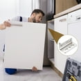 thumbnail image 6 of 3Set 40x26mm Concealed Shaft Door Hinges with Single Head Magnetic Catch, Silver, 6 of 7
